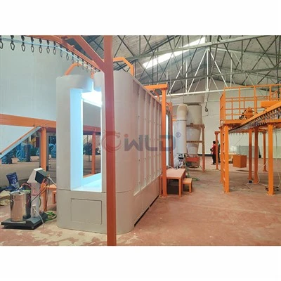 Talian Salutan Serbuk Automatik Elektrostatik Dengan Sistem Kitar Semula Serbuk